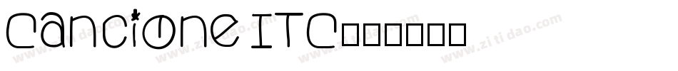 Cancione ITC字体转换